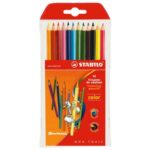 STABILO 1212/77-01 SWANO CRAYONS 12PCS COLOR /PKT