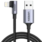 Ugreen MFi Certification Right Angel Lightning to USB A Cable