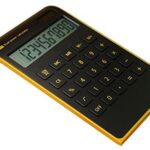【Letitfly】 Calculator, Slim Elegant Design, Office/Home Electronics, Dual Powered Desktop Calculator, Solar Power, 10 Digits, Tilted LCD Display, Inclined Design, Black (Slim)